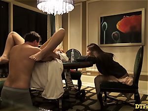 James Deen casts 3 uber-sexy honies to his meaty cock